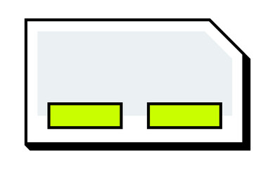 Poster - Futuristic Tech Frame with Neon Highlight. Digital Interface Outline. Minimal Futuristic Border