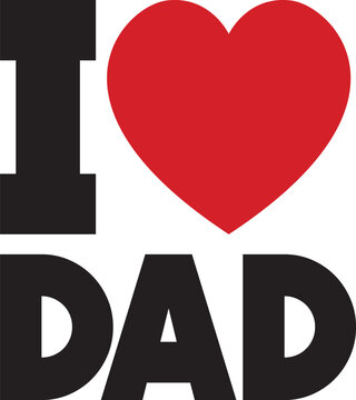 Happy Fathers Day, I love Dad design