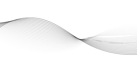 Aufkleber - Abstract grey smooth element swoosh speed wave modern stream background. Abstract wave line for brochure, flyer, banner, template, wallpaper background with wave design. Abstract business wave lines.