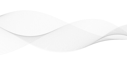 Aufkleber - Abstract wave and curved blend lines on white background. Sound, music, volume background. Design for brochure, flyer, banner, template, wallpaper background and many more.