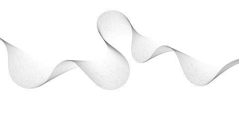 Aufkleber - Abstract wave line business background. Thin line wavy abstract vector background. Curve wave seamless pattern. Wavy sound and curve line background.
