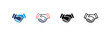 © pojok_d - Relationship  Icon set multiple style collection