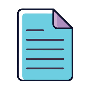 Document icon vector