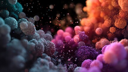 Poster - Abstract 3D Colorful Particle Music Visualizer
