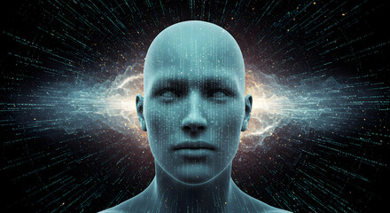 Poster - Digital Mind: A Conceptual Depiction of Artificial Intelligence and Consciousness