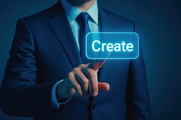 Poster - A business professional drives innovation and strategy by making decisive actions to create new opportunities and foster growth