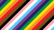 © Vector Archive - Pride Background with LGBTQ Inclusive Pride Flag Colours. Rainbow Stripes Wallpaper for LGBT Pride Month. Vector Illustration.