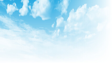 Wall Mural - Sky clear beauty atmosphere summer day photo. Beautiful blue sky background. Vector design.