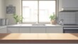 © AYESKIA - Kitchen Counter with Window and Plants