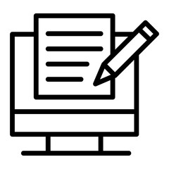 Poster - copywriting vector icon
