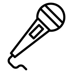 Poster - microphone vector icon
