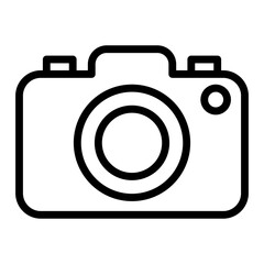 Poster - camera vector icon