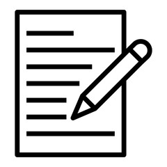 Poster - writing vector icon