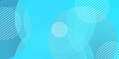 Poster - Abstract background, colorful. Blue  gradations, circle effect style. Modern background, memphis. Eps 10