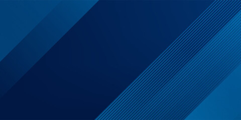 Poster - modern blue abstract background with elegant bright diagonal lines