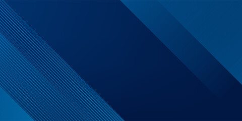 Poster - modern blue abstract background with elegant bright diagonal lines