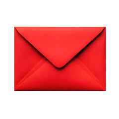 Poster - Red envelope mockup isolated on transparent background