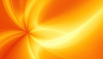 Poster - Dynamic abstract swirl pattern digital art bright orange creative design vibrant environment eye-catching concept