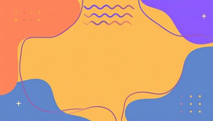 Poster - Creative abstract design elements digital art background graphics colorful patterns modern aesthetic