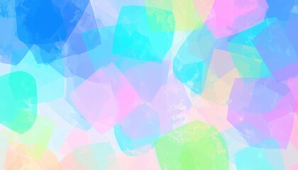 Poster - Colorful abstract art displaying soft shapes digital artwork vibrant environment creative perspective