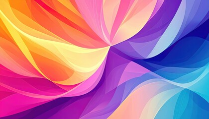 Poster - Vibrant colorful abstract patterns digital art visual design creative studio aesthetic view modern concept