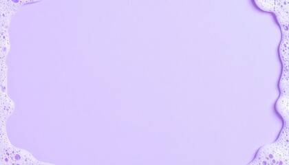 Poster - Bubbles rising on lavender surface creative photography studio setting macro view abstract concept
