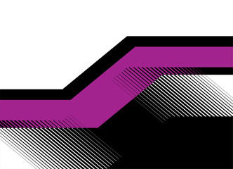 Poster - Vector pattern of broken lines with bright striped elements. Geometric background of pink and black lines. for advertising, packaging, posters, announcements.. Place for text