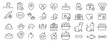 © Neko funny - Collection of petrelated icons in a linear style