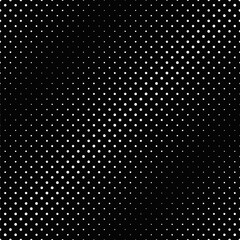 Poster - Black and white abstract seamless dot pattern background - monochrome vector design