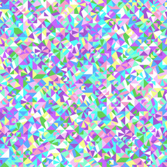Poster - Geometrical seamless triangular mosaic pattern background - abstract vector graphic design