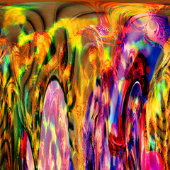Wall Mural - abstract, artistic, background, black, collage, colorful, decoration, detail, elegant