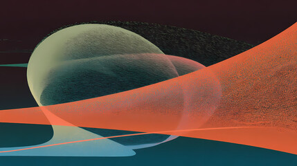 Wall Mural - light leak with a cool blue gradient presents a vibrant and futuristic design element. dream overlay