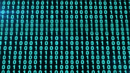 Binary code digital data stream technology background computer network cybersecurity concept