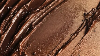 Poster - A close-up shot of a delicious-looking chocolate frosted cake, perfect for food photography and recipe inspiration