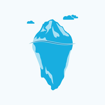 Iceberg Icon Vector Design.