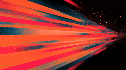 Wall Mural - abstract glowing light trails with sparkles on a dark background, symbolizing speed and digital inno