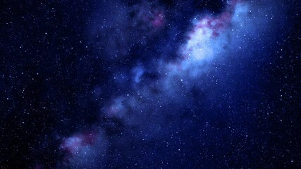 Canvas Print - milky way stars and constellations with a galaxy background.