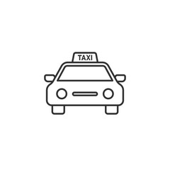 Poster - Taxi icon. Transportation modern, simple, vector, icon for website design, mobile app, ui. Vector Illustration