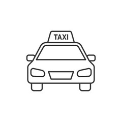 Poster - Taxi icon. Transportation modern, simple, vector, icon for website design, mobile app, ui. Vector Illustration