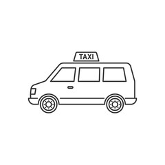 Poster - Taxi icon. Transportation modern, simple, vector, icon for website design, mobile app, ui. Vector Illustration