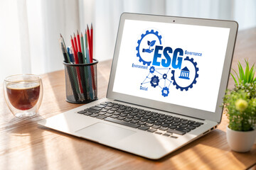 Poster - esg environmental social governance policy for modish business to set a standard to achieve high esg