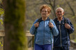 © carballo - senior couple hiking outdoors in nature