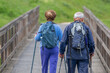 © carballo - senior couple hiking outdoors in nature