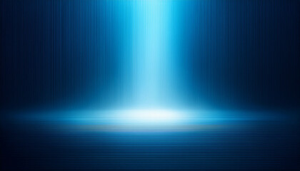 Wall Mural - an atmospheric backdrop with a smooth two toned blue gradient and a luminous central light beam