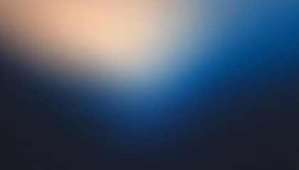 Wall Mural - dark blue beige grainy gradient background light dark backdrop noise texture effect banner header po