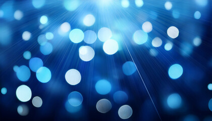 Wall Mural - blue bokeh abstract light background