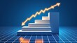 © Putra - Navigating business growth, staircase to success with dynamic trendline