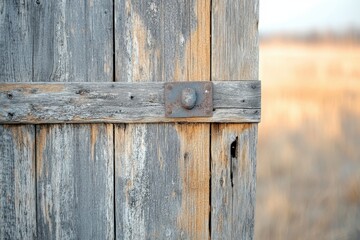 Fototapete - Rustic wooden wall featuring contrasting tones of brown and gray, ideal for enhancing interior spaces with a natural look