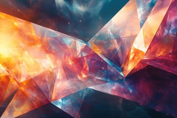 Leinwandbilder - Flowing abstract patterns in vibrant colors resembling a surreal landscape on a warm evening