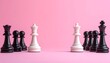 © pattararudee - Chess Queens Face-Off: Strategy & Leadership - Minimalism